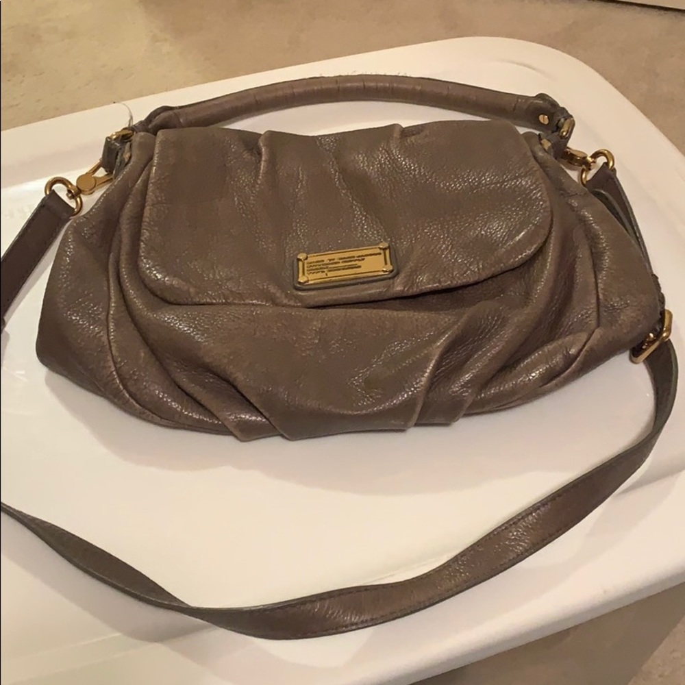 Marc by Marc Jacob gray leather satchel